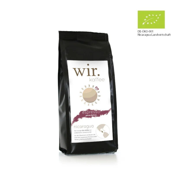 wir.kaffee Espresso (bio), 250g, ganze Bohne //783614